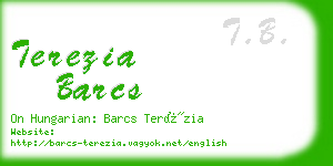 terezia barcs business card